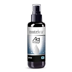 NUTRIVA AG Spray, Argento Colloidale e Acido Ialuronico, Igiene e Protezione Cavo Orale, Benessere Bocca, Detersione,50ml, Senza Glutine