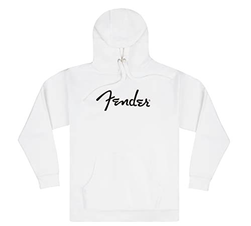 Fender Spaghetti Logo Hoodie, Olympic White, XL