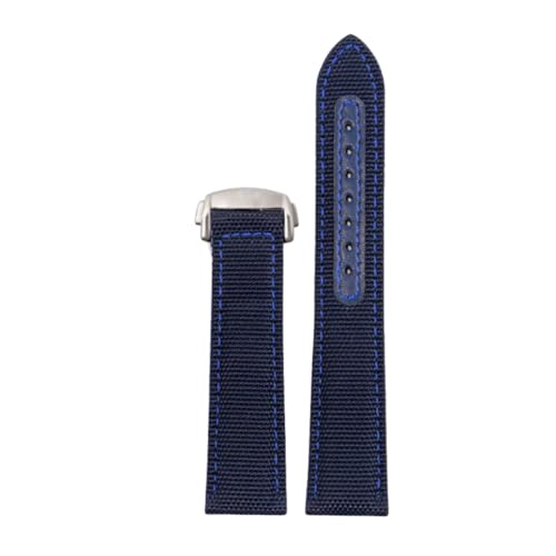 Bracelet Montre 21mm Cuir Véritable avec Fermoir Déployant Élégant