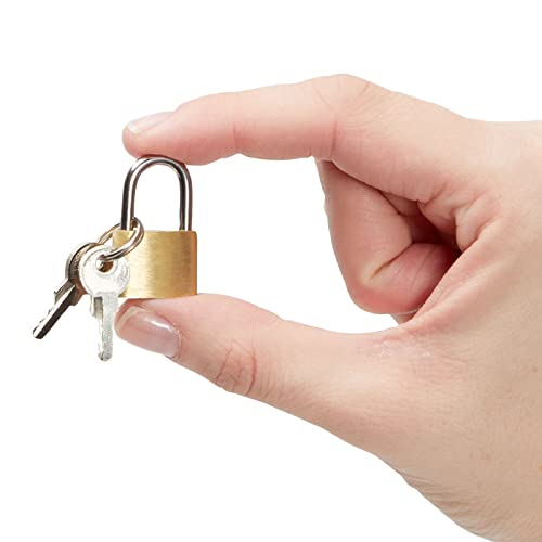 Juvale 12 Pack 1.2-inch Small Luggage Locks with Keys - Mini Padlocks for Locker, Suitcase and Gym - Locks for Luggage - Image 8