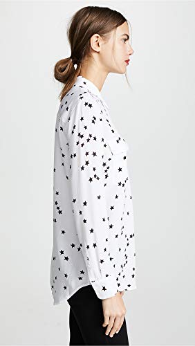 Equipment Women's Slim Signature Silk Blouse, Bright White, S #TOP3