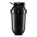 ShakeSphere Tumbler: Protein Shaker Bottle, 24oz ● Capsule Shape Mixing ● Easy Clean Up ● No Blending Ball or Whisk Needed ● BPA Free ● Mix & Drink Shakes, Smoothies, More (Glossy Black)