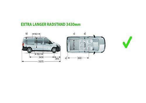manox Kompatibel für Vito W447 2014+, für Doppelschiebetür Modelle Fensterbank Leisten Autozubehör Fensterrahmen Edelstahl Chrom extra langer Radstand L3 8St