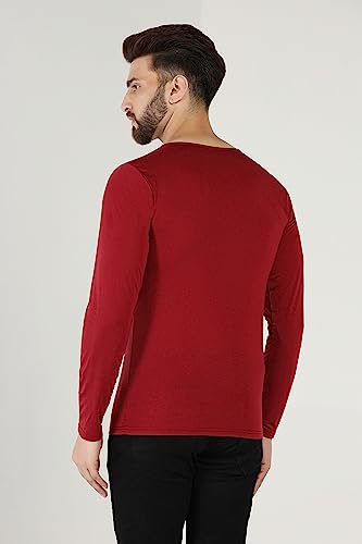 Image of INKKR Regular Fit Style V-Neck Full Sleeve T-Shirts for Men