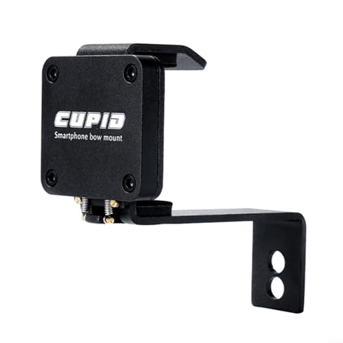 Chroavel Support de téléphone en aluminium pour smartphone - Arc recourbé - Support réglable pour caméra de chasse avec coussinets résistants aux rayures...