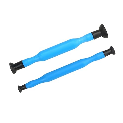 BRIGHTFUFU 2Pcs Manual Grinding Tool for Car Maintenance Double Ended Valve Lapping Rods with Suction Cups Portable Grinding Accessories for Engine Valve Repair Blue
