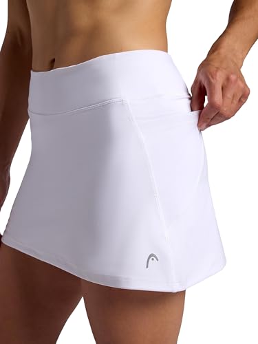 Head Women's Crosscourt Mesh Panel Skort, Standard Fit, 13” Inseam, Built-in Compression Shorts with Pockets - Image 5