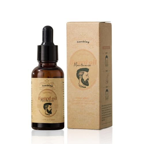 Beard Growth Oil for Men, 30ML Beard Oil to Promote Beard Growth, Softens and Strengthens with Natural Oils – Ideal for Beard Care and Gifts for Men