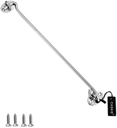 Cabin Hook Stainless Steel 304 Heavy Duty Cabin Hooks and Eye Lock for Shed, Gate or Garage Door