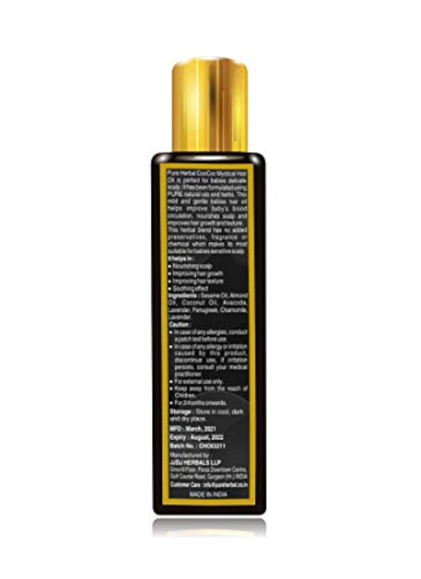 Pureherbal CooCoo Mystical Hair Oils for Hair Fall Control, 100ml