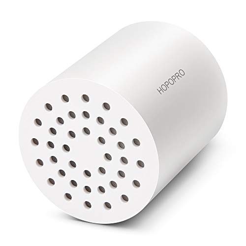 HOPOPRO Upgraded 18 Stage Universal Shower Water Filter Replacement, Certified High Output Shower Filter Cartridge Remove Chemicals Chlorine Restore PH Balance