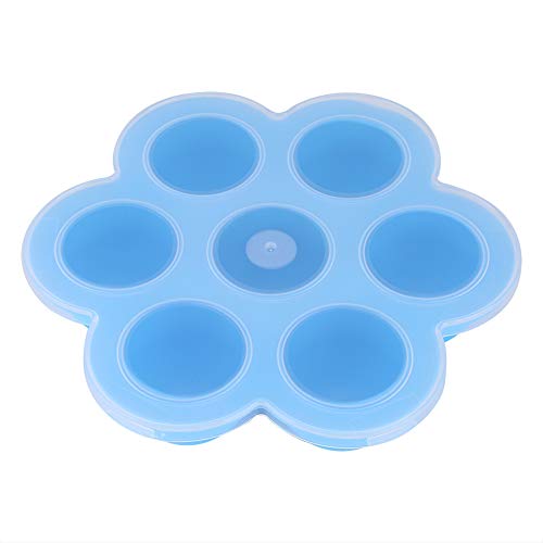Contenedor Silicona para Huevos con Tapa Azul miniatura 1