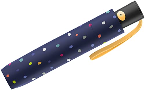 United Colors of Benetton - Paraguas de bolsillo (automático), diseño de lunares, Dots Blue, 95 cm