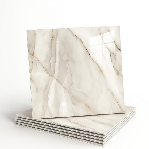 Image of WALLVEAR PE Foam Marble Wall Panel Sheet (4, Cream)