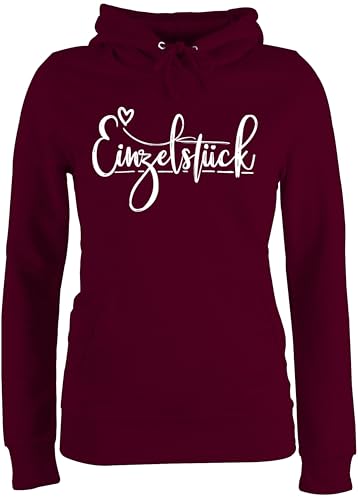 Pullover Damen Hoodie Frauen - Valentinstag Partner Liebe - Einzelstück I - L - Burgundrot - valentinstagsgeschenk für ihn lustig valentines day gifts walentinstag love hoody geschenk partnerin