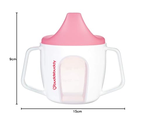 Image of BuddsBuddy Trendy Baby Training Sipper Cup,150ml, BB7216 (Pink)