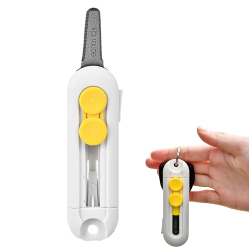 Magnéticas Cutter profesional de Cajas con cremallera, clip para escalar y cuerda para colgar - Accesorios cuchillo de oficio, cerrojo de seguridad