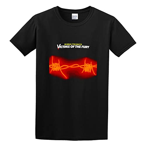 Photo de Limeiren Robin Trower Victims of The Fury Unisex 100% Cotton Short-Sleeve T-Shirts Black M