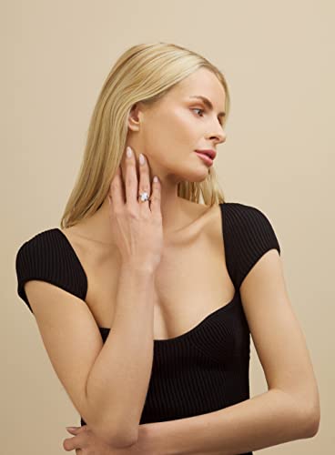 Barzel Rose Gold & White Gold Plated Created Ruby, White Fire Opal & Cubic Zirconia Accents Ring