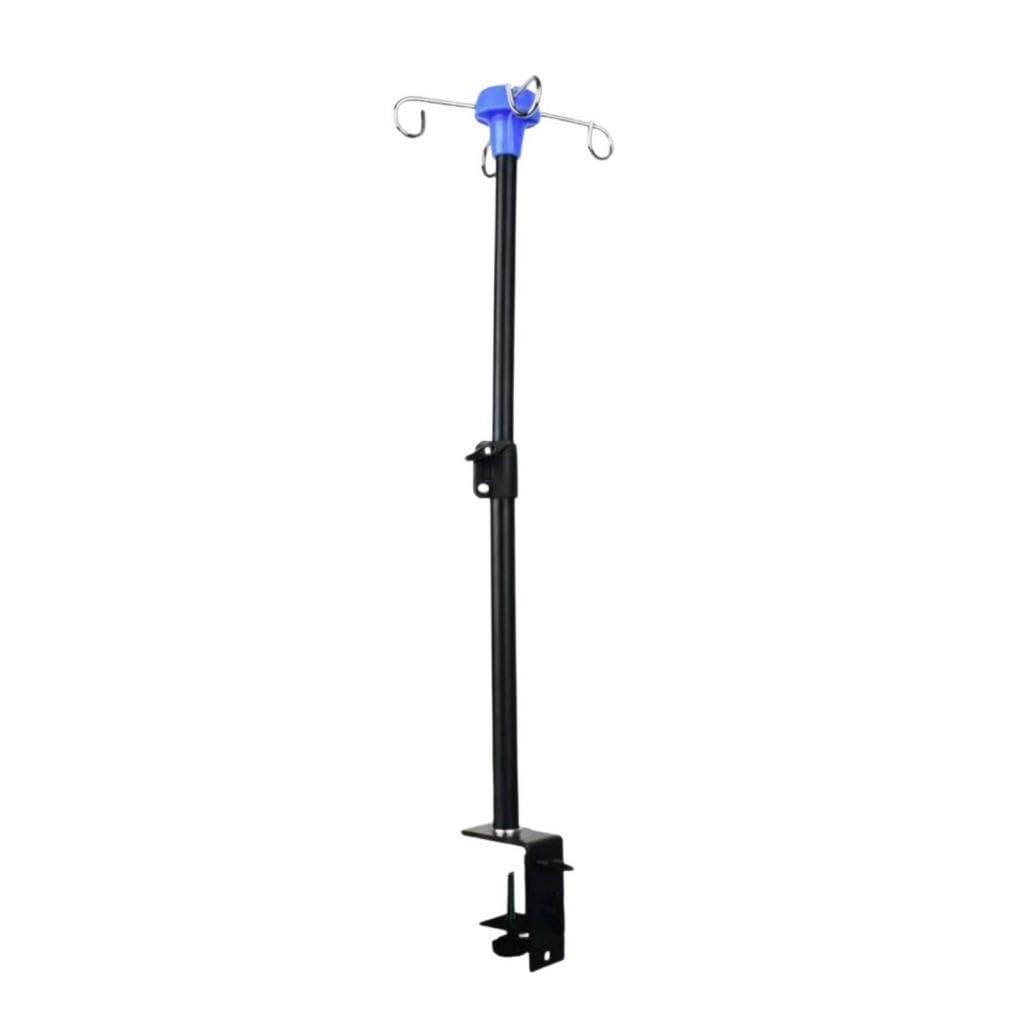 Soporte Extensible para Suero Intravenoso, para Uso Doméstico, con 4 Ganchos, Portátil, de Altura Regulable Y Telescópico.