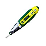 NOLITOY Multifunktionaler Induktions Spannungsprüfer mit Digitalanzeige LED Teststift Berührungslos Tragbar für Elektriker und Heimwerker