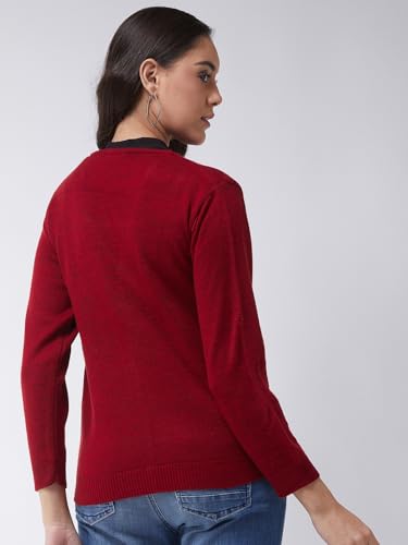 Image of Pivl Womens Winter Season V Neck Full Sleeves Sweater /Cardigan