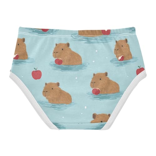 Wusikd Cute Capybara Girls' Underwear Cotton Girls Briefs Soft Toddler Underwear 2T2