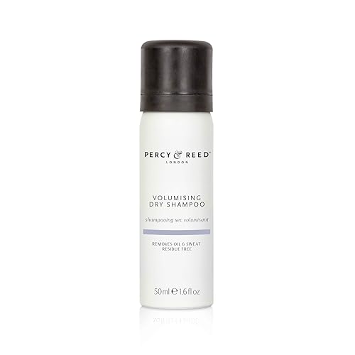 Image of Percy & Reed Volumising Dry Shampoo 50ml, Mini Dry Shampoo, Absorbs Oil, Revives Hair, Adds Texture, Cleans, Residue Free, Fresh Mint Scent, Vegan Friendly, Session Styling Collection