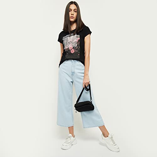 Image of Max Women's Cotton Regular Fit Printed Round Neck T-Shirt