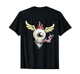Flying Eyeball With Wings Fire and Teeth TShirt
