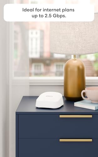 Amazon eero 7 dual-band mesh Wi-Fi 7 router (newest model) - Supports internet plans up to 2.5 Gbps, Coverage up to 4,000 sq. ft., 2-pack - 4