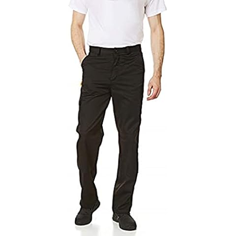 Iron Mountain Workwear IMPNT100 Mens Heavy Duty Easy Care Multi Pocket Knee Pad Pocket Work Safety Classic Cargo Pants Trousers,Black -Regular 34" Waist Cover