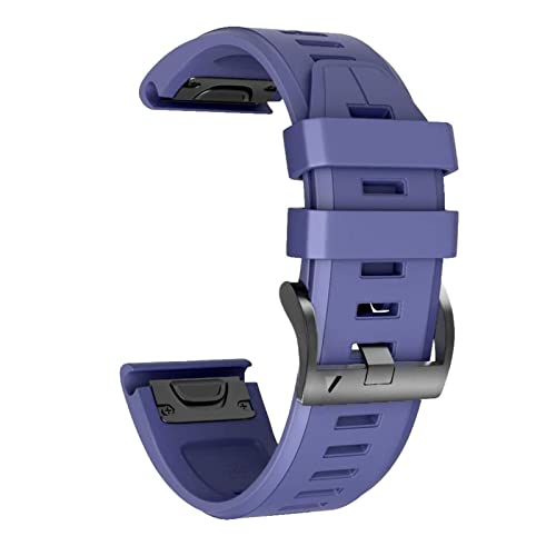 Bracelet montre 26mm Garmin Fenix 6X anti-irritation en silicone beige souple
