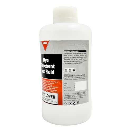 Image of Aerol Dye Penetrant Test (DPT) Developer Fluid (1 Litre) | Non Aqueous Wet Developer for Flaw Detection | CFC Free Non Corrosive Inspection Fluid