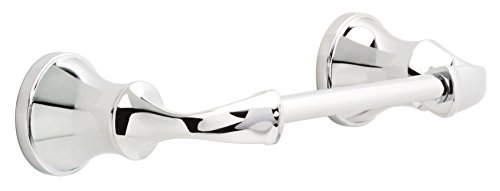 DELTA FAUCET LOR50-PC Lorain Bath Hardware Accessory Pivoting Toilet Paper Holder, Polished Chrome