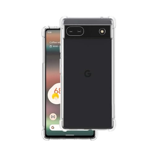 Image of 7SEVEN Back Cover for Google Pixel 6A Transparent Mobile Back Case Shock Proof Design Camera Edges Protection Crystal Clear Phone Case Silicon Soft TPU and Flexible Bumper Phone Cover