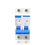 Compatible with CHINT NXB-63 2P AC MCB C Curve 400V 10A 16A 20A 25A 32A 40A 63A Mini Circuit Breaker DZ47 Din Rail(50A)