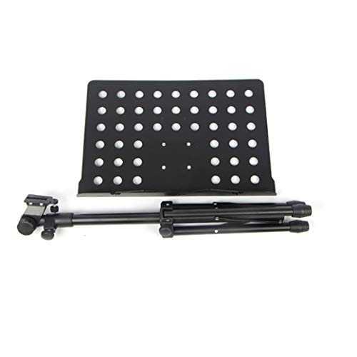 Image of BigPlayer Music Stand for Sheet Music Sturdy Tripod Base Adjustable Height Metal Portable