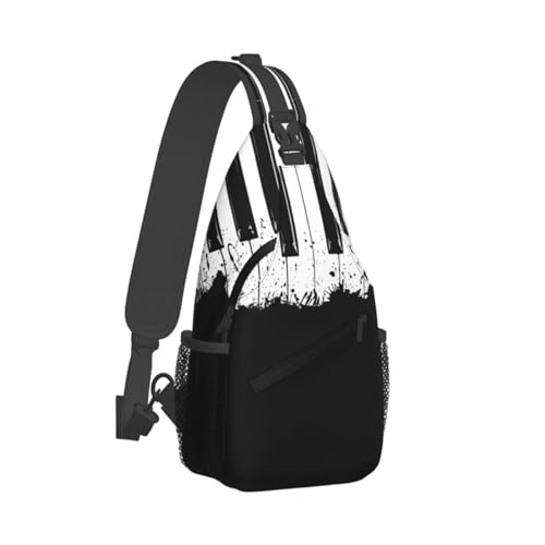 Bolso tipo bandolera con estampado Piano miniatura 2