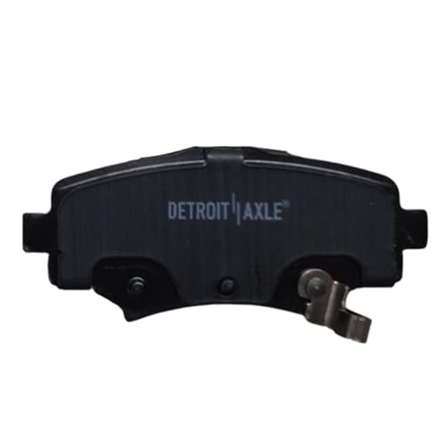 Image of Detroit Axle - Rear Brake Pads for 2014 2015 2016 2017 2018 Mazda 3 Sport | Ceramic Brake Pads w /Hardware Replacement