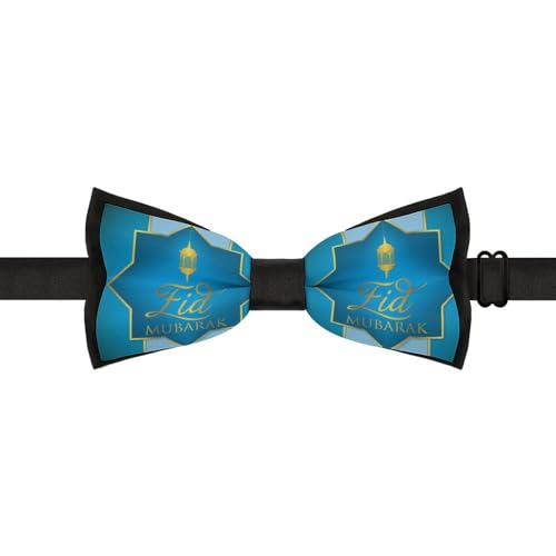 GoasNei Ramadan Kareem 2023 Bow Tie for Men Adjustable Necktie Funny Tie Neck Ties for Weddings Party