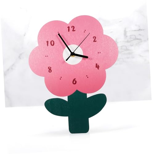 Horloge murale fleurie décorative pour salon et bureau Cabilock