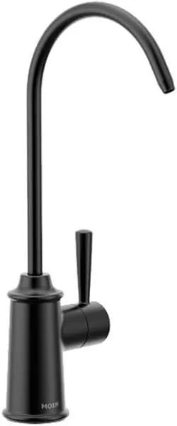 Moen Sip Matte Black Traditional Drinking Water Beverage Faucet with Optional Filtration System, F7600BL