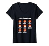 Womens Shib Inu Army Ranks Token Crypto, Shib Inu Hodler Funny V-Neck T-Shirt