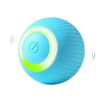 Bola para Pet Inteligente Giratória Interativa Brinquedo para Gatos e Cachorros com Movimento Automático Rotação 360° LED