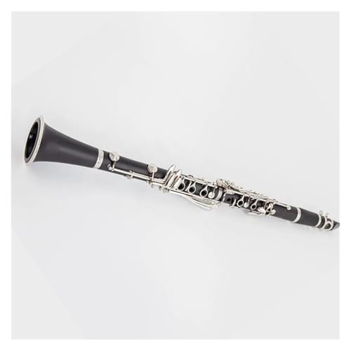木製クラリネット本体 銀メッキキー付き　ケース付き B♭キー クラリネット 木管 本体 ニッケルメッキ ケース 手袋 ソプラノ