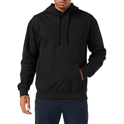 Martes Clothing | Mens Plain long sleeve Hoodie Fleece Pull-Over Cover