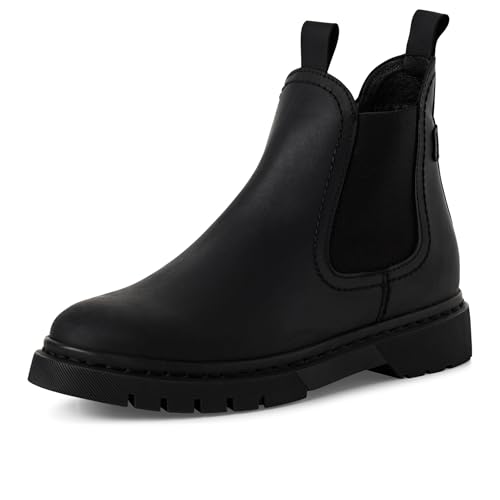 Womens Leather Pull on Classic Chelsea Ankle Boots2