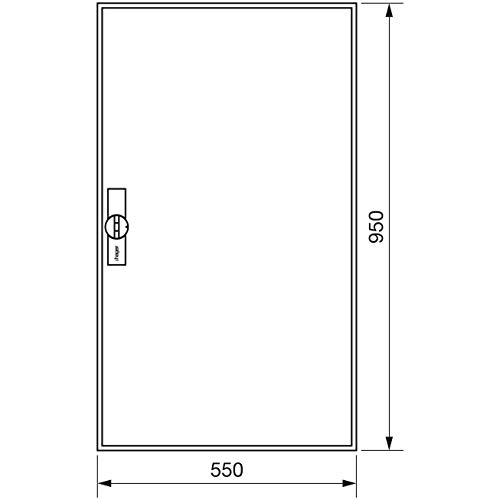 Preisvergleich Produktbild Hager ZB22ES Zählerschrank univ.Z.IP44 950x550x160