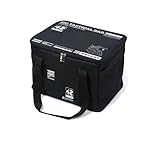 KujiraWave キャンプ 収納ボックス マルチギアケース 大容量 多機能キャンプ バッグ ソフトコンテナ コンテナボックス ツールボックス トートバッグ 道具入れ 車載収納 BBQ アウトドア (黒, 42L)